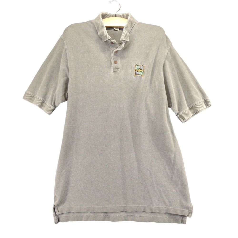 Gear For Sports Mens Collared Short Sleeve Brickyard Crossing Polo Shirt Gray L